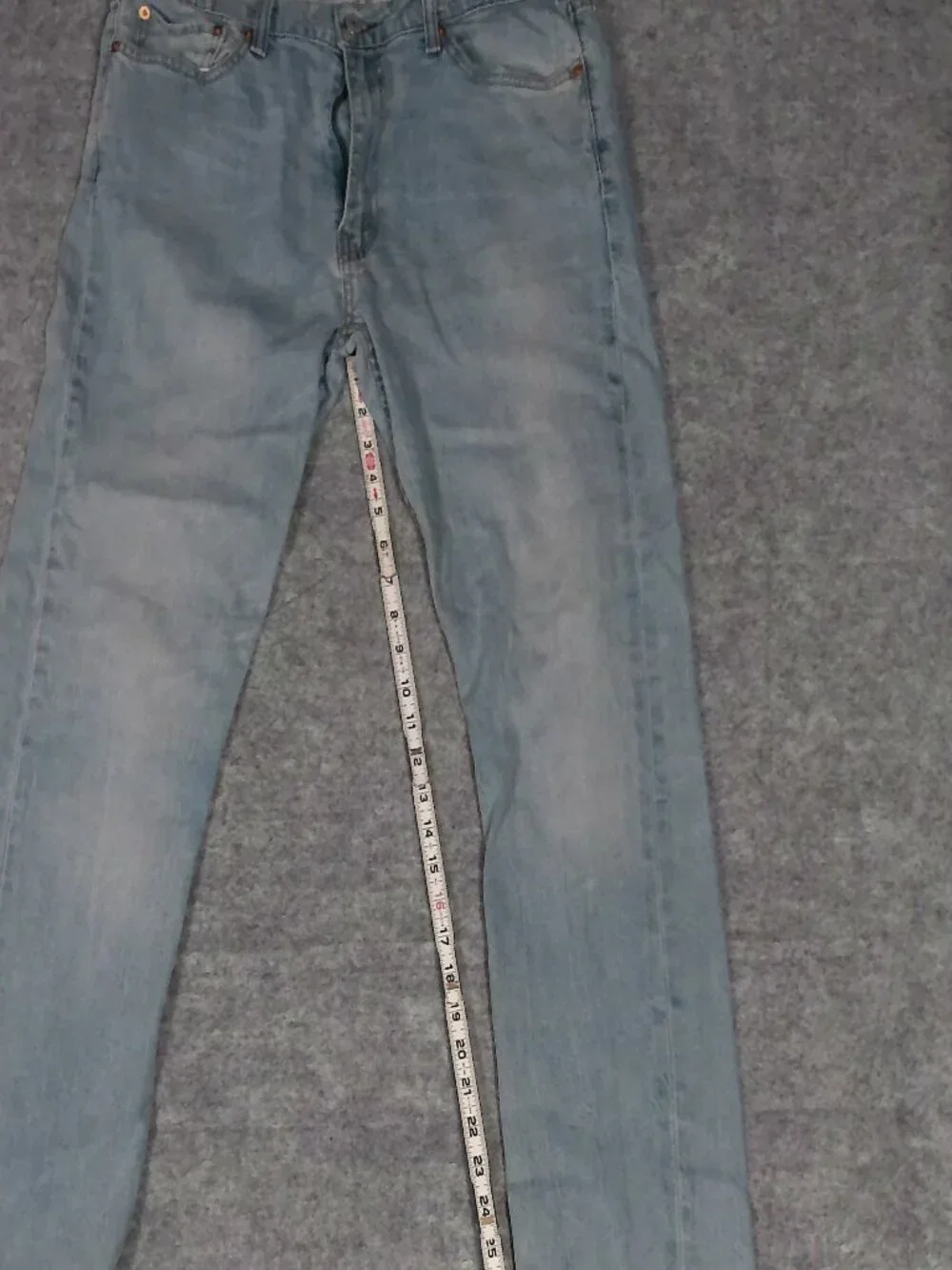Levi’s 513 Jeans Mens 36x32 Actual 36x30 Slim Straight Light Wash Denim